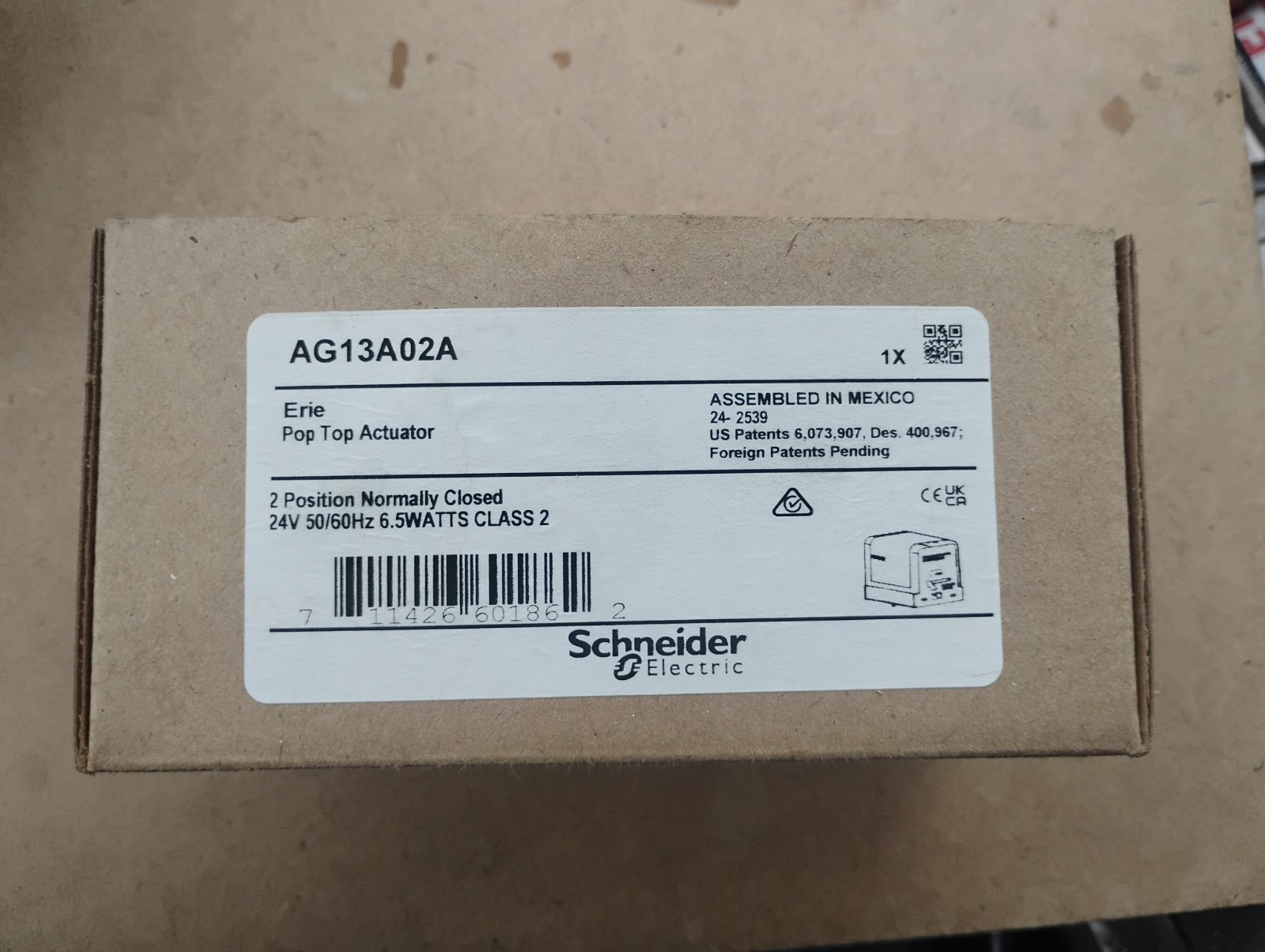 AG13A02A Schneider Electric N/C Act.,On/Off,24V,End Switch OEM 24-2417