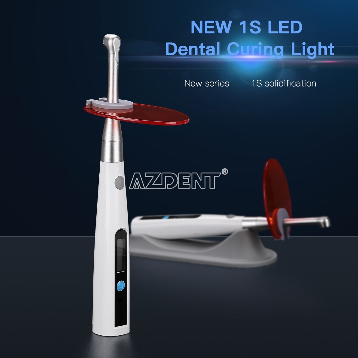 Dental Cordless Curing Light Lamp Orthodontic LED 1 Second Cure Resin Light