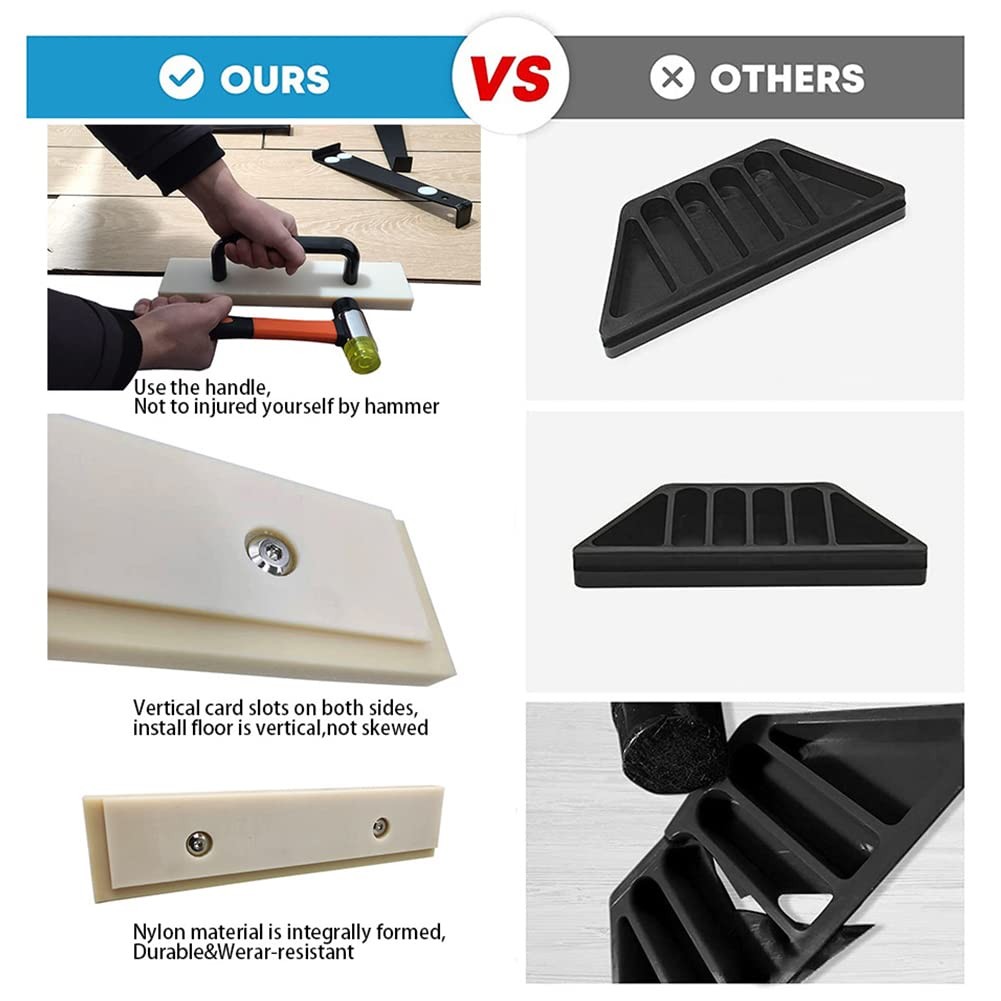 Tapping Block, Durable Flooring Tapping Block with Handle, Practical Vinyl Fl…