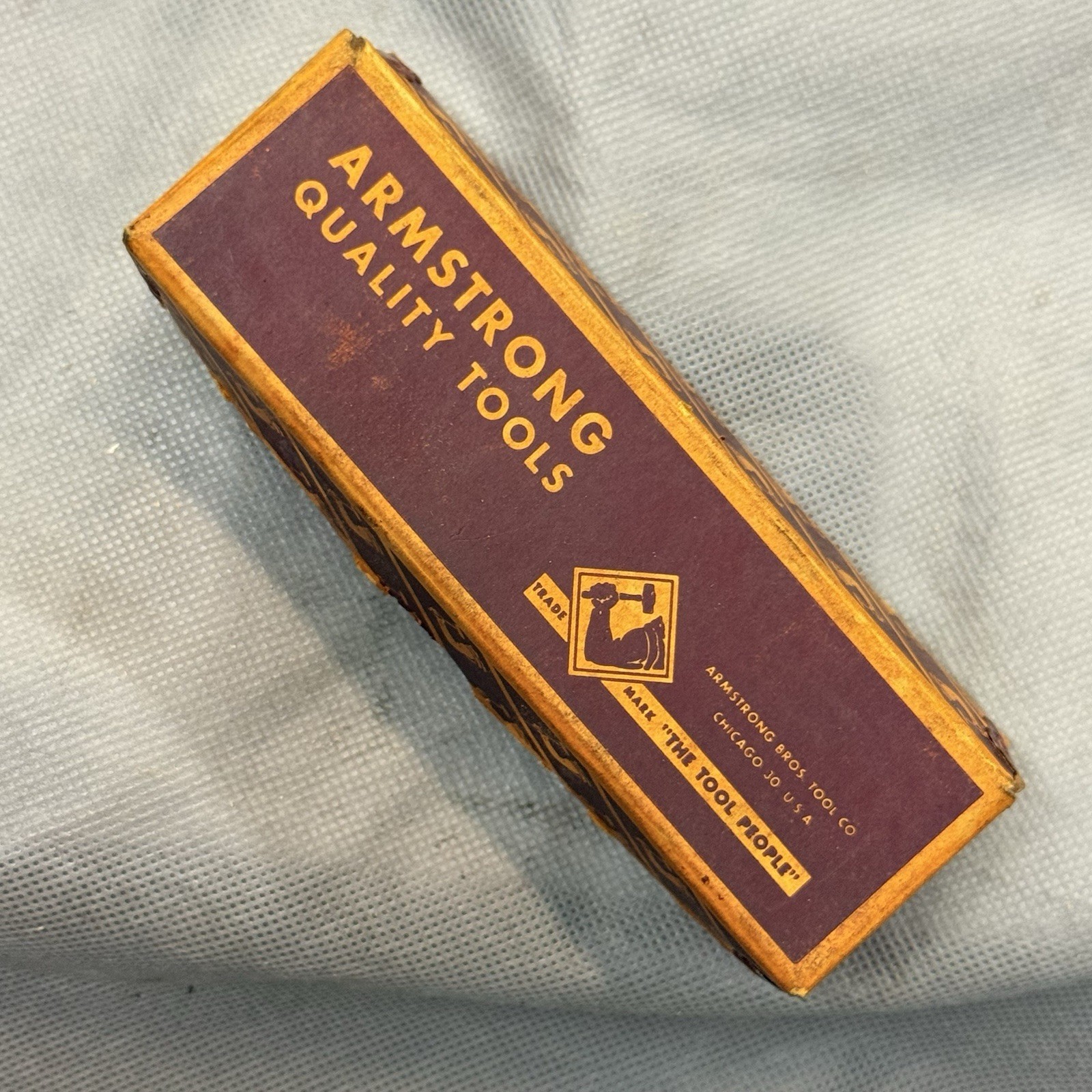 Vintage Armstrong No 2020-S ACE Lathe Tool Holder Wrench & Box USA