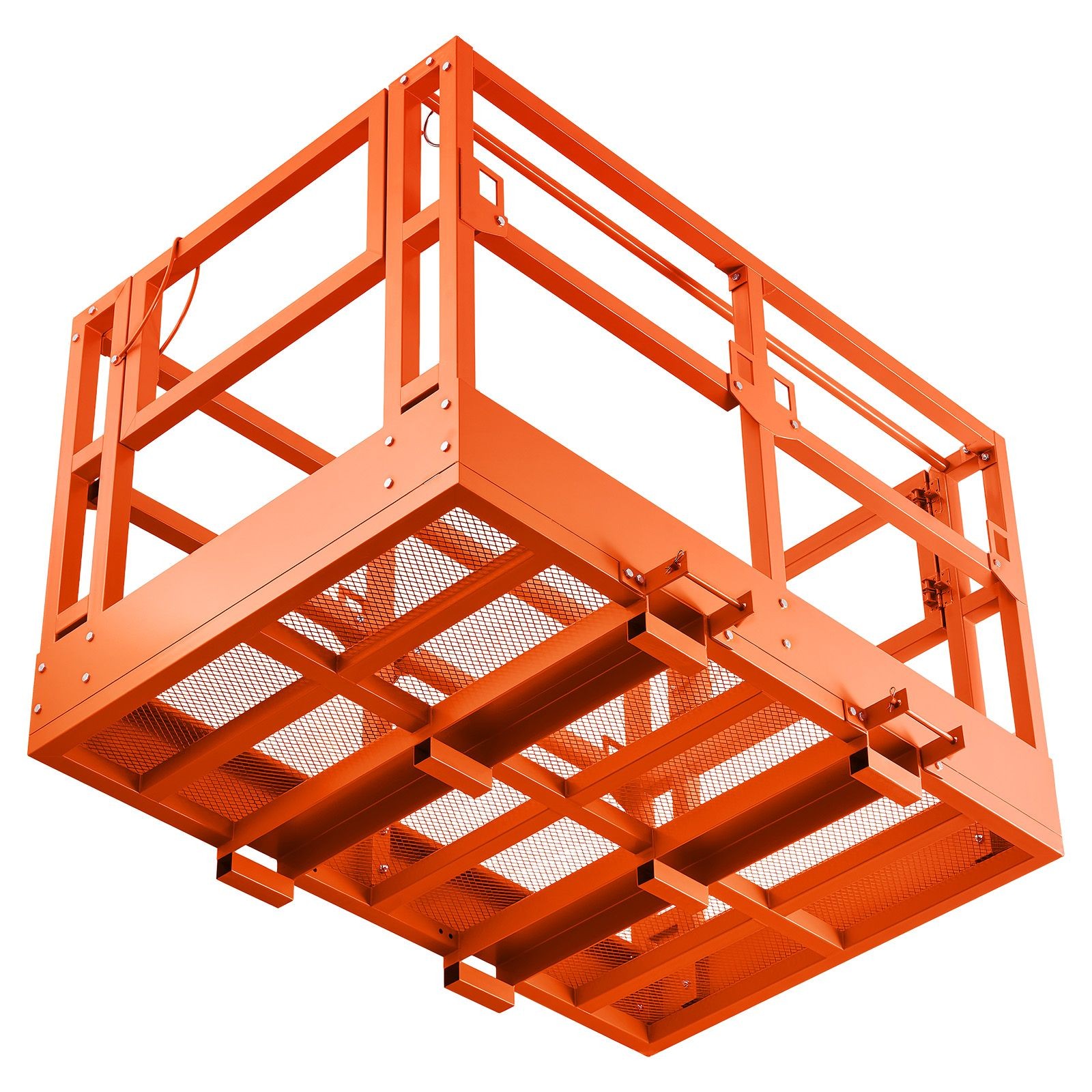 Mesh Telehandler Work Platform, 48 x 73.9 Inch, Man Safety Basket, 2000 lbs