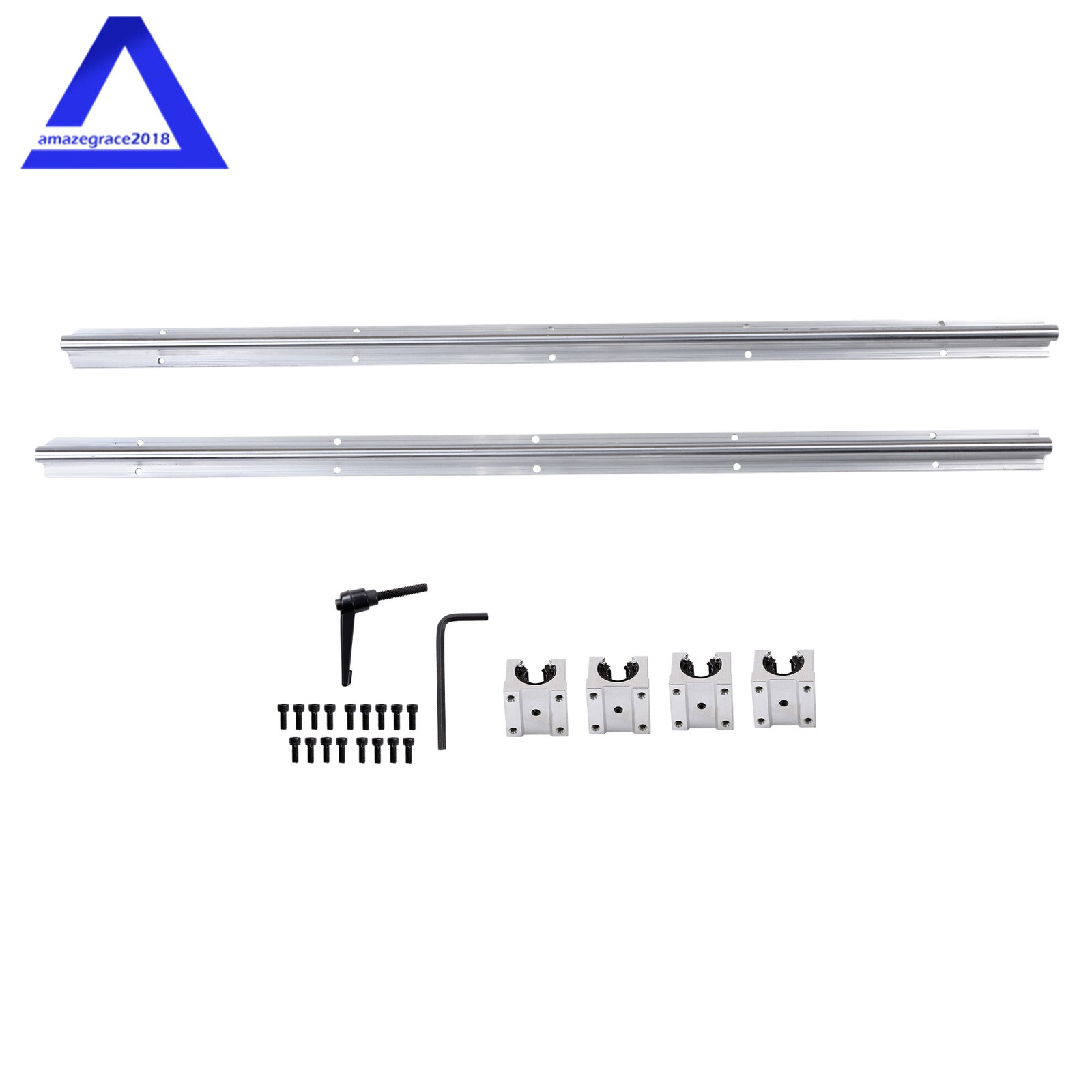 Linear Rails 2PCS SBR16-1000mm and 4 PCS SBR16UU Carriage Bearing Blocks