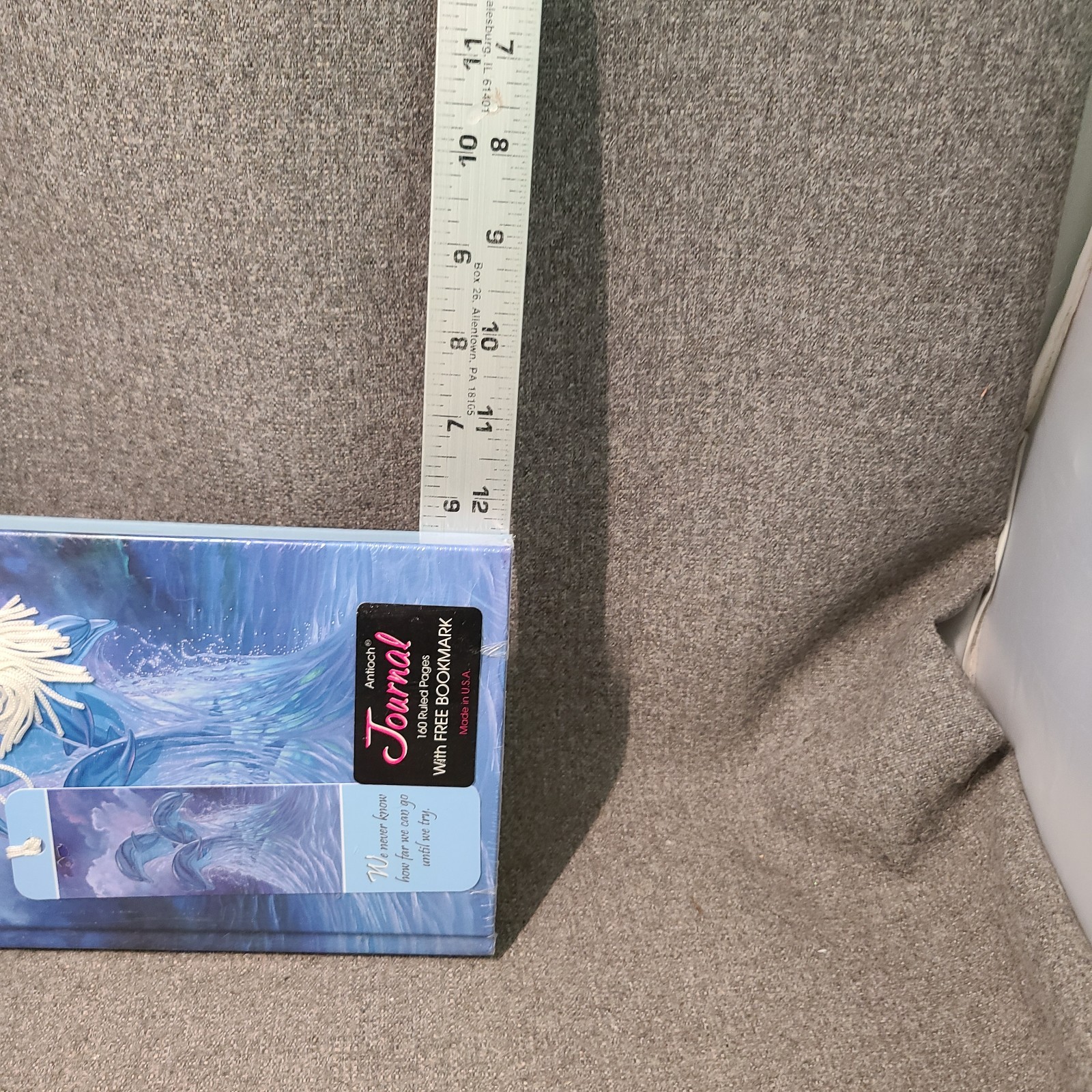 Vintage Antioch Journal Lined Pages Hardcover w/ Bookmark NOS Dolphins