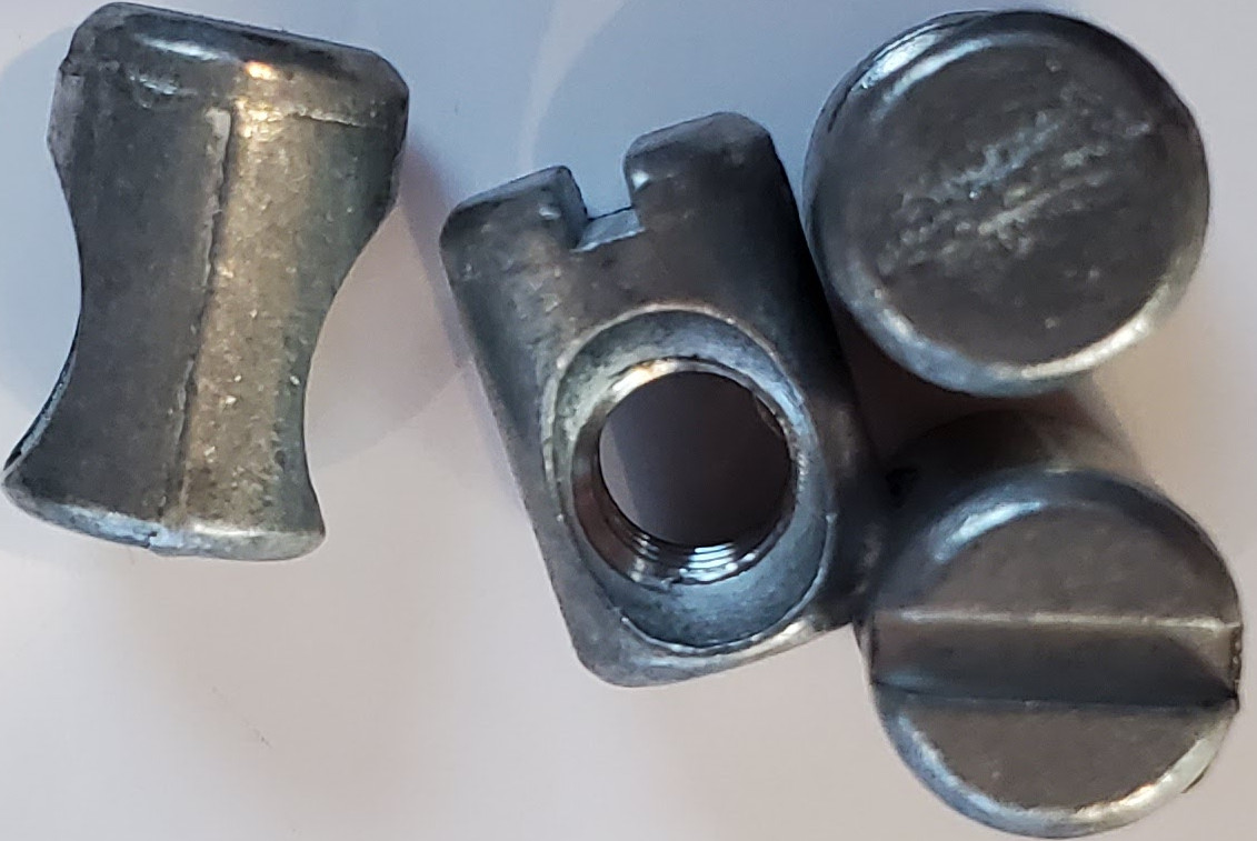 Cross Dowel Nut,1/4-20 x 14mm- Finish : Zinc- 12-25-50-100 pieces