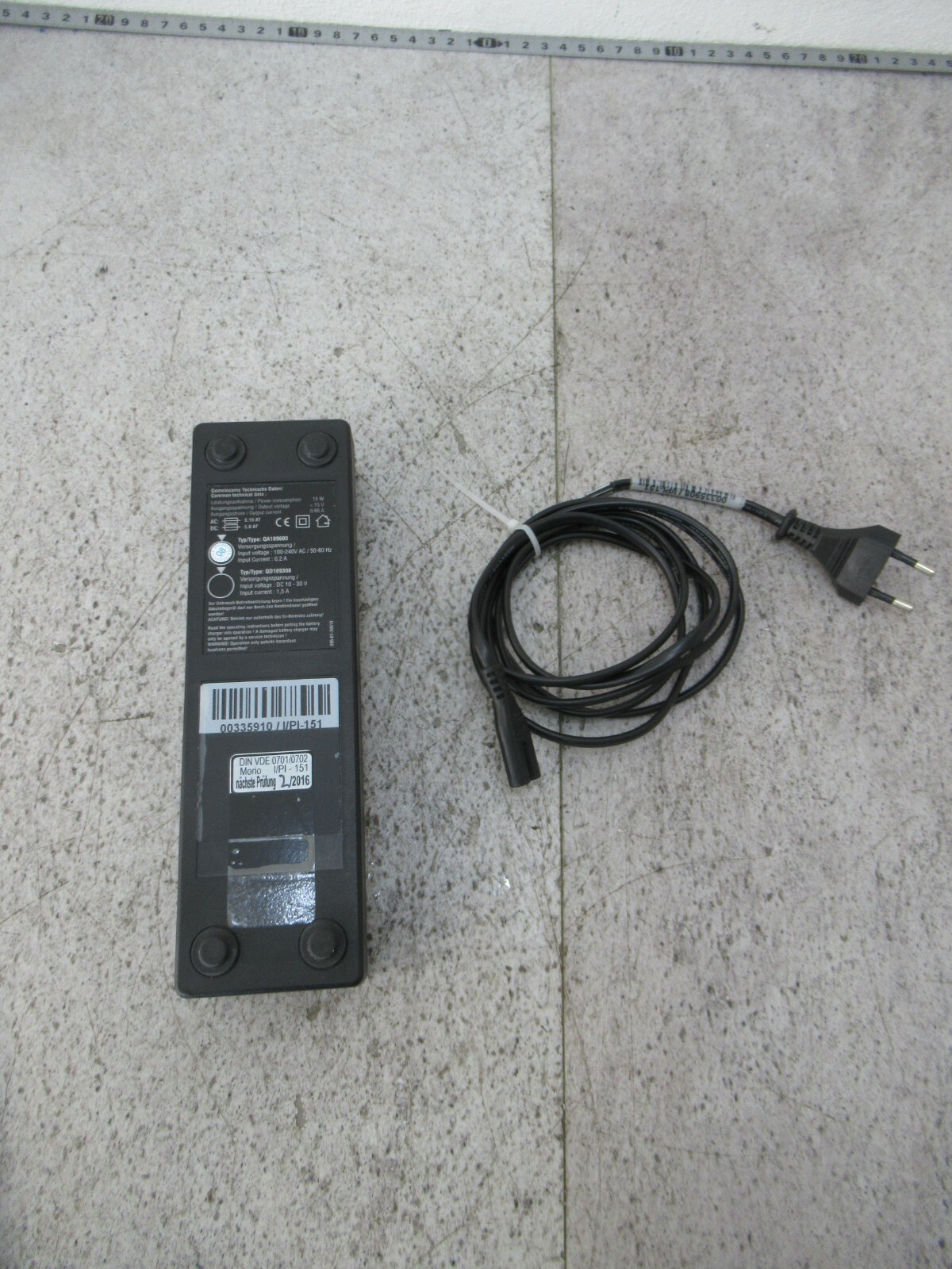 HBC Radiomatic QA109600 / QD109300 Battery Charger