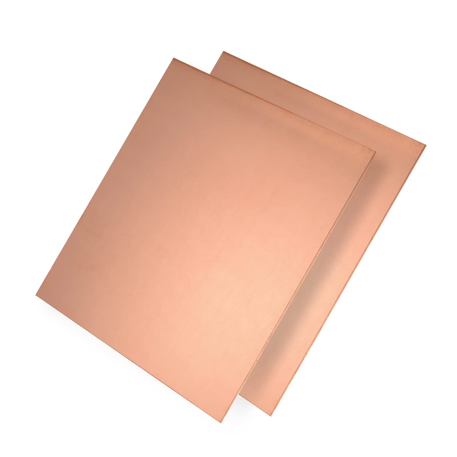CCTVMTST 2 Pieces Pure Copper Sheet Plate 6×6 inches, 24 Gauge, Metal Bronze