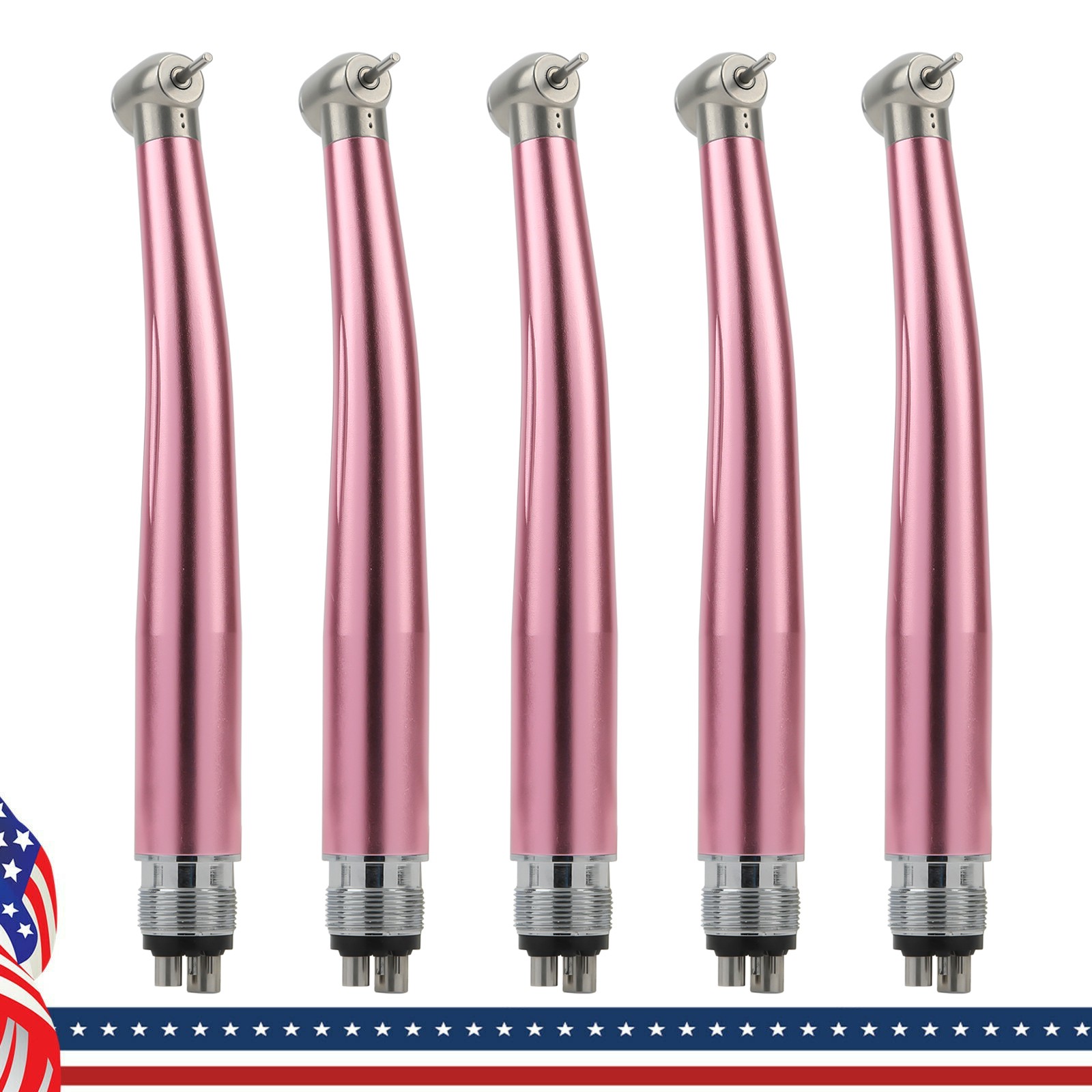 US NSK Dental High Speed Handpiece Air Turbine Anti-retraction 4 Hole Colorful