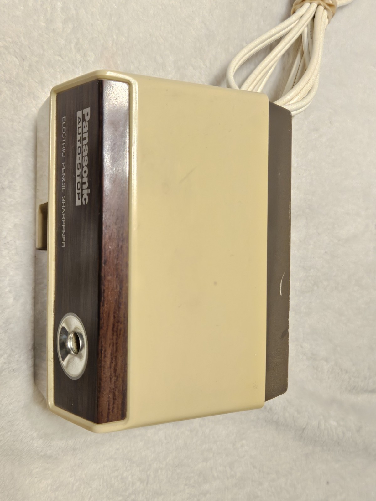 Panasonic KP-110 Auto Stop Electric Pencil Sharpener Woodgrain Japan Tested