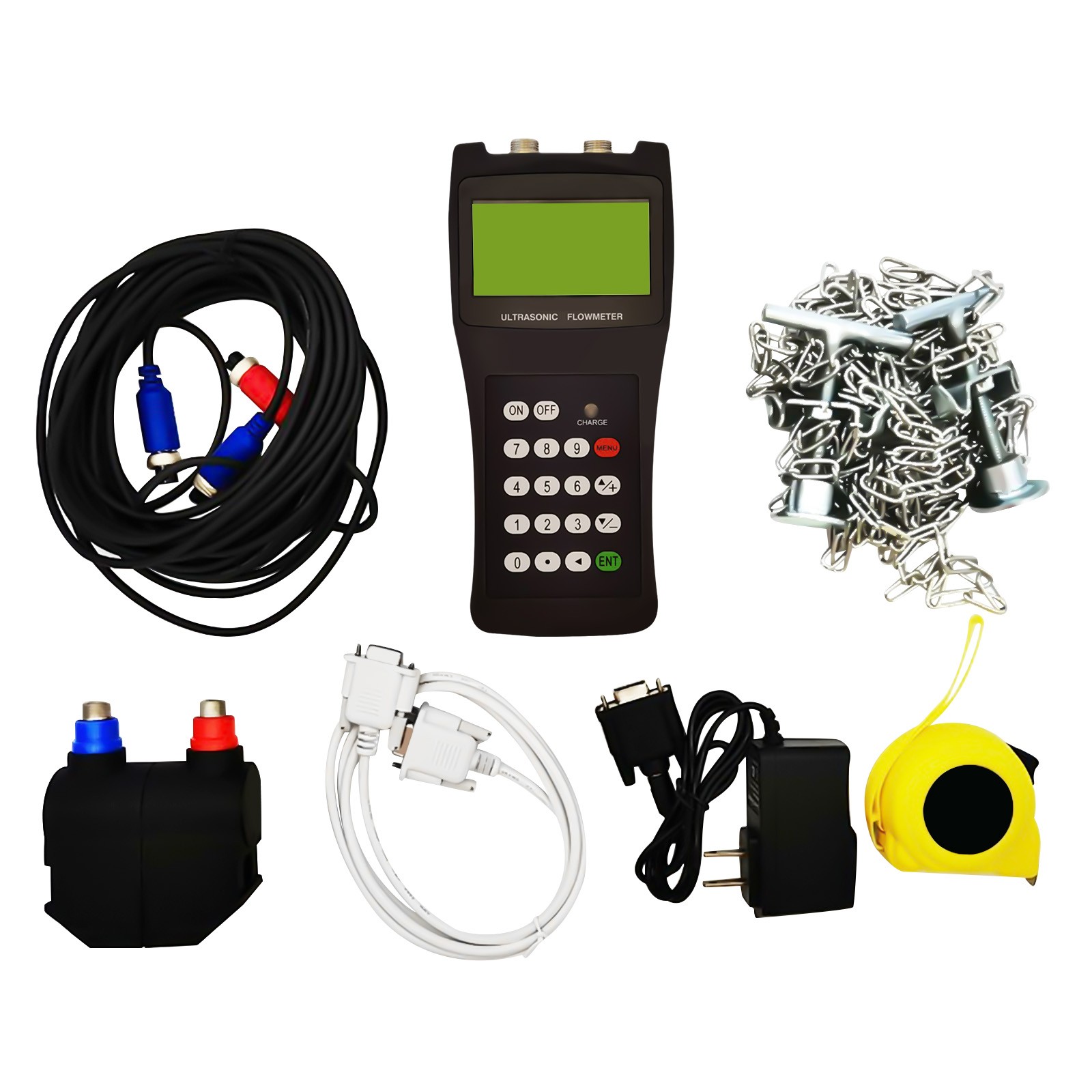 TDS-100H Digital Ultrasonic Liquid Flowmeter Handheld Flow Meter DN50-700 M2
