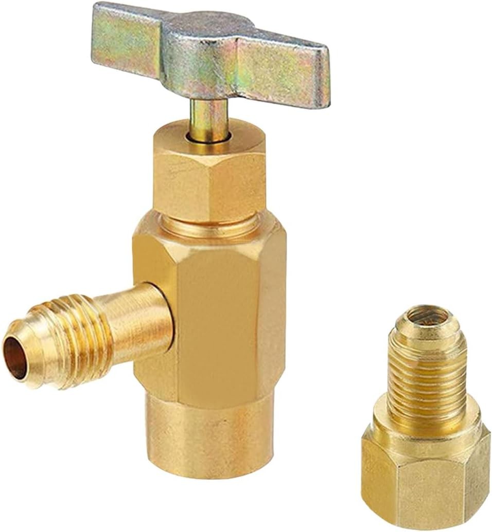 Self-Sealing Can Tap Depressor, 1/4″ SAE 1/2″ LH Thread Valve Bottle Opener with