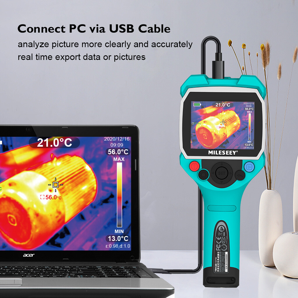 Mileseey Handheld Thermal Imager IR Infrared Imaging Camera With 3.5″ LCD Screen