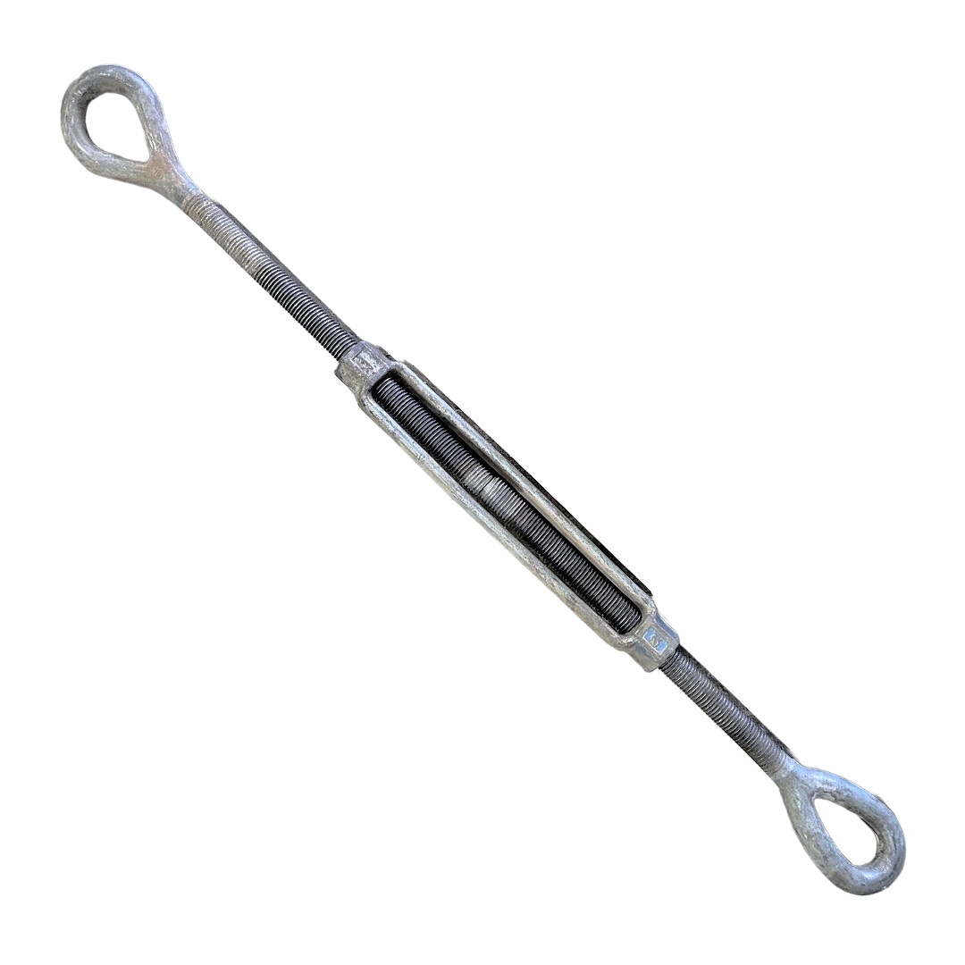 TURNBUCKLE EYE TO EYE THREAD LENGTH 14″ THREAD SIZE 1″-8 39″ X 50″ STEEL 1″ DIA