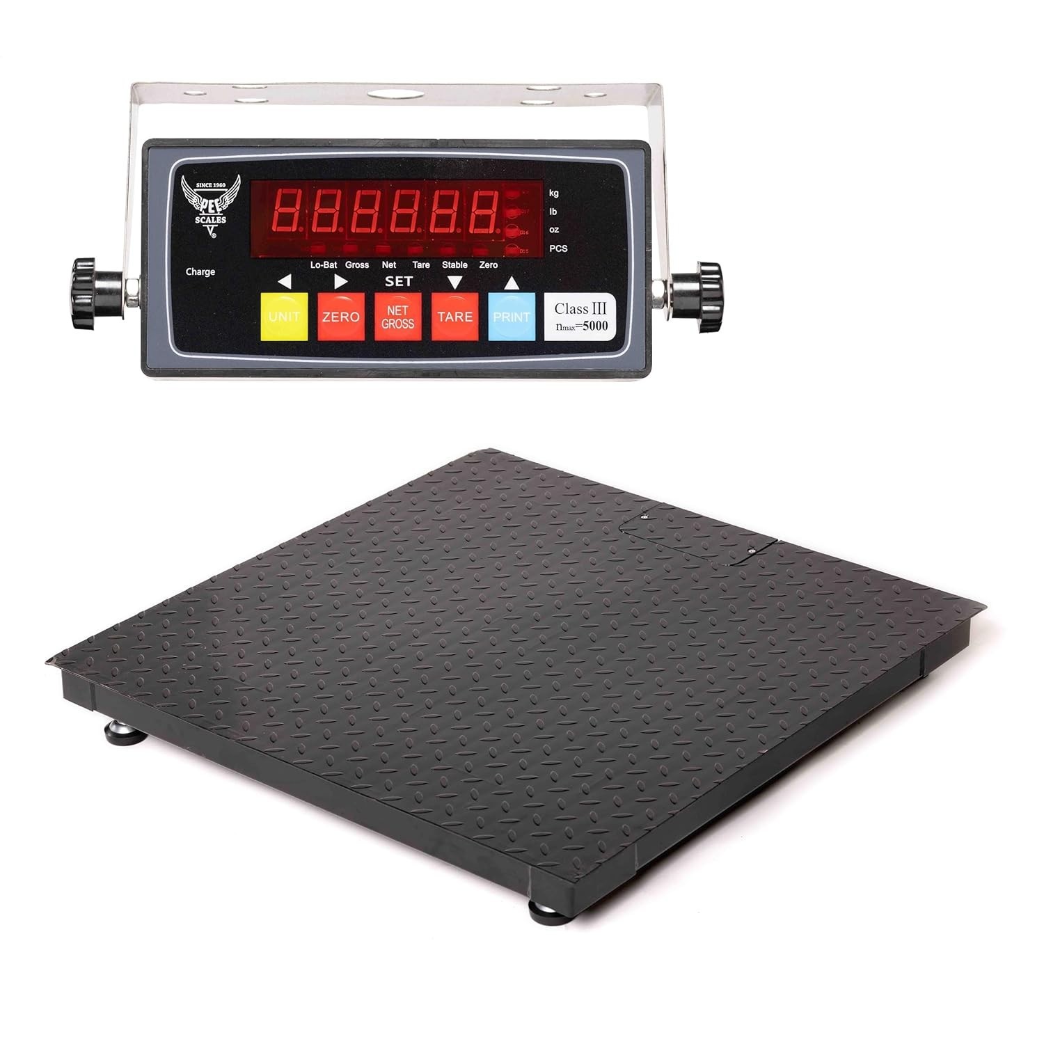 PEC 48″ x 48″ Warehouse Heavy Duty Pallet Industrial Floor Scale 10,000 LB