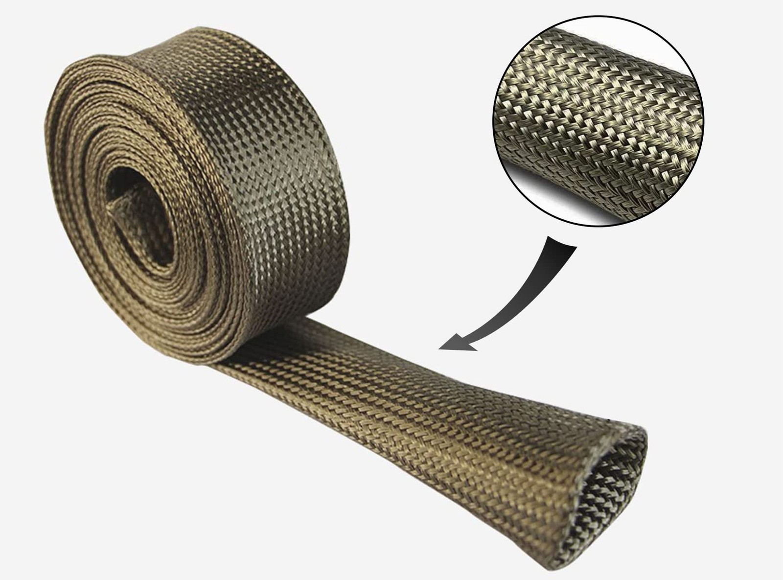 HighTemperature Heat Shield Sleeve for Fuel Lines, Hoses, and Cables 2500°F