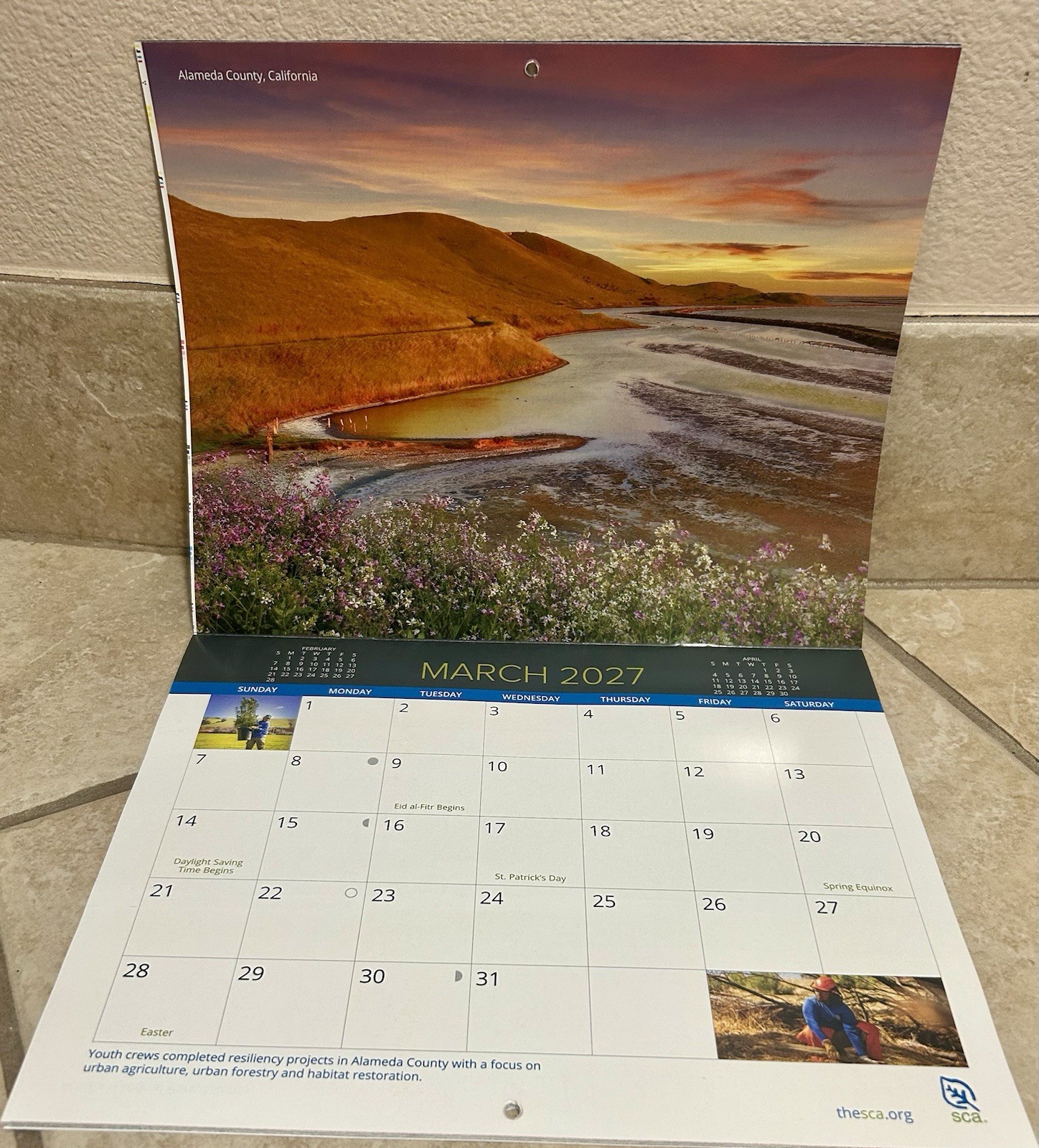 Student Conservation Association 2027 Wall Calendar~Scenic Photos~10.75 x 8.5