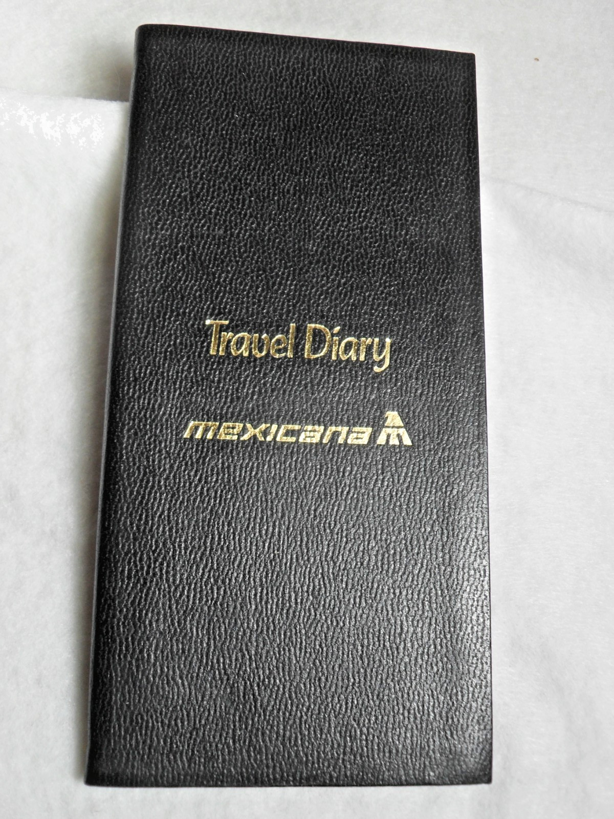 Mexicana Air 1984 Letts of London Leather Travel Diary But NEW Salesman Sample