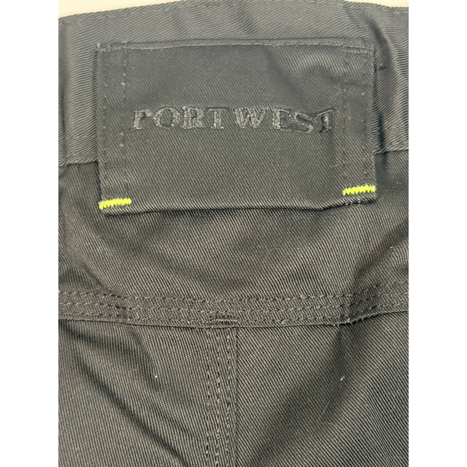 Portwest F142 Iona Plus Work Pants 38×31 NWT Black Hi Vis Reflective Cargo