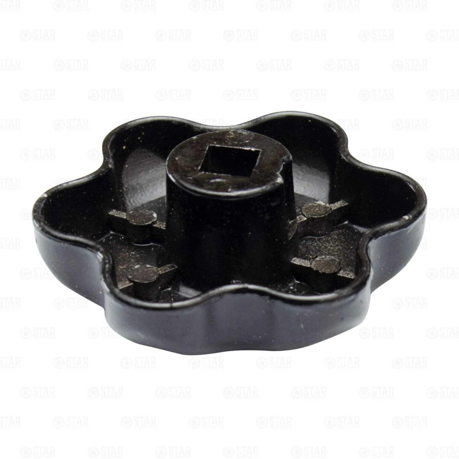CO2 Tank Replacement Hand Wheel Handle M6 + 1/4″ Nut + Spring Set Steel BLACK