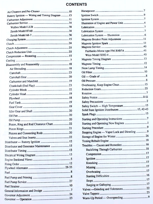 Wisconsin Vh4D Engine Service Repair Manual Technical Shop Book Overhaul