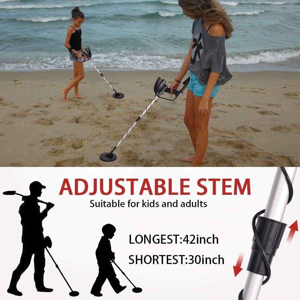 Waterproof LCD Metal Detector, Deep-Sensitive Search for Coins, Jewelry & Relics