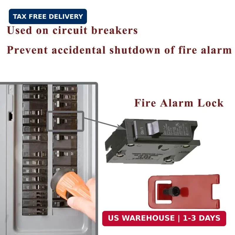 10 Sets Fire Alarm Locks, E-Series Fire Lockout Kit, Lockout | Metal material, R