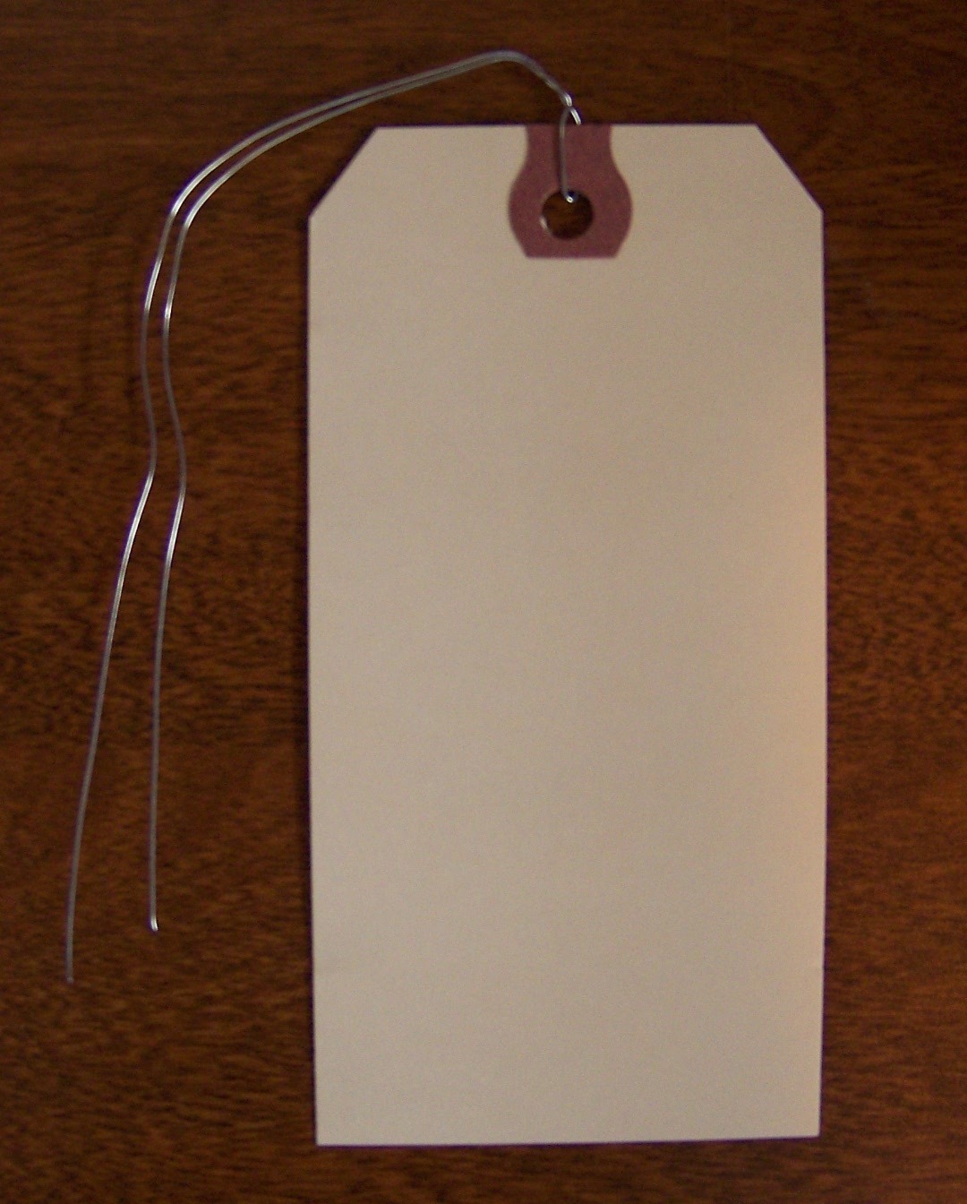 100 Manila Shipping Tags Wired Strung 10 Point Stock 4 3/4 X 2 3/8 Size #5
