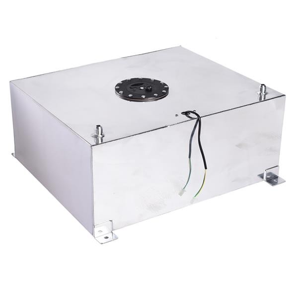20 Gallon 80L Universal Aluminum Fuel Tank Oil Level Sensor Silver