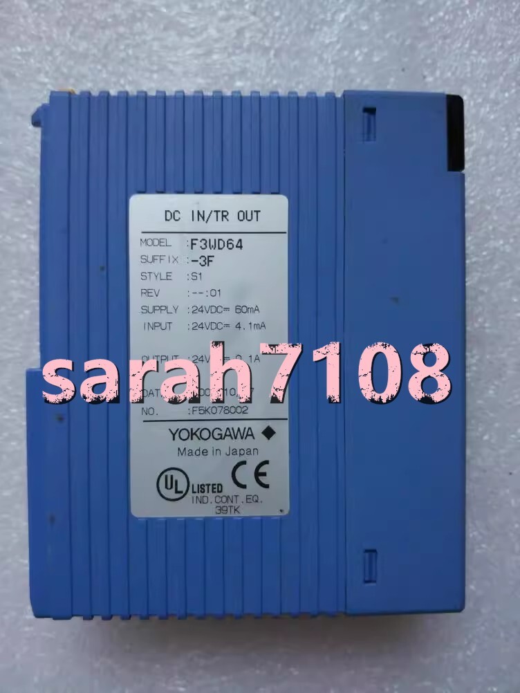 1PC USED Yokogawa F3WD64-3F #YY