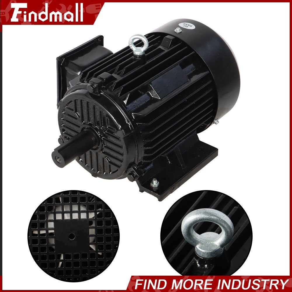5 HP 3 Phase Electric Motor 1800 RPM 184T Frame TEFC 230/460 Volt Severe Duty