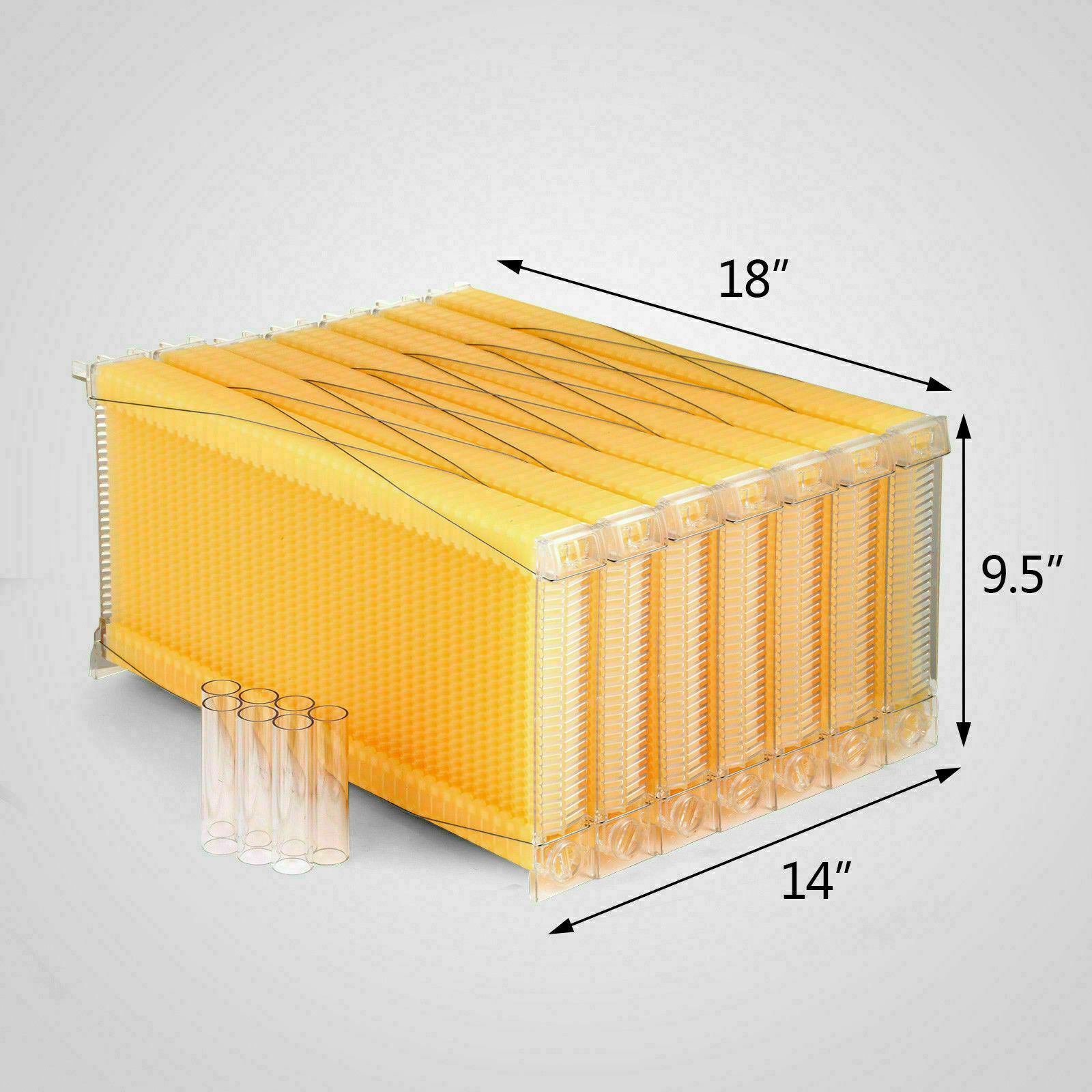 7ps Upgraded Auto Flowing Honey Beekeeping Beehive Frame Bee Comb Hive Foodgrade