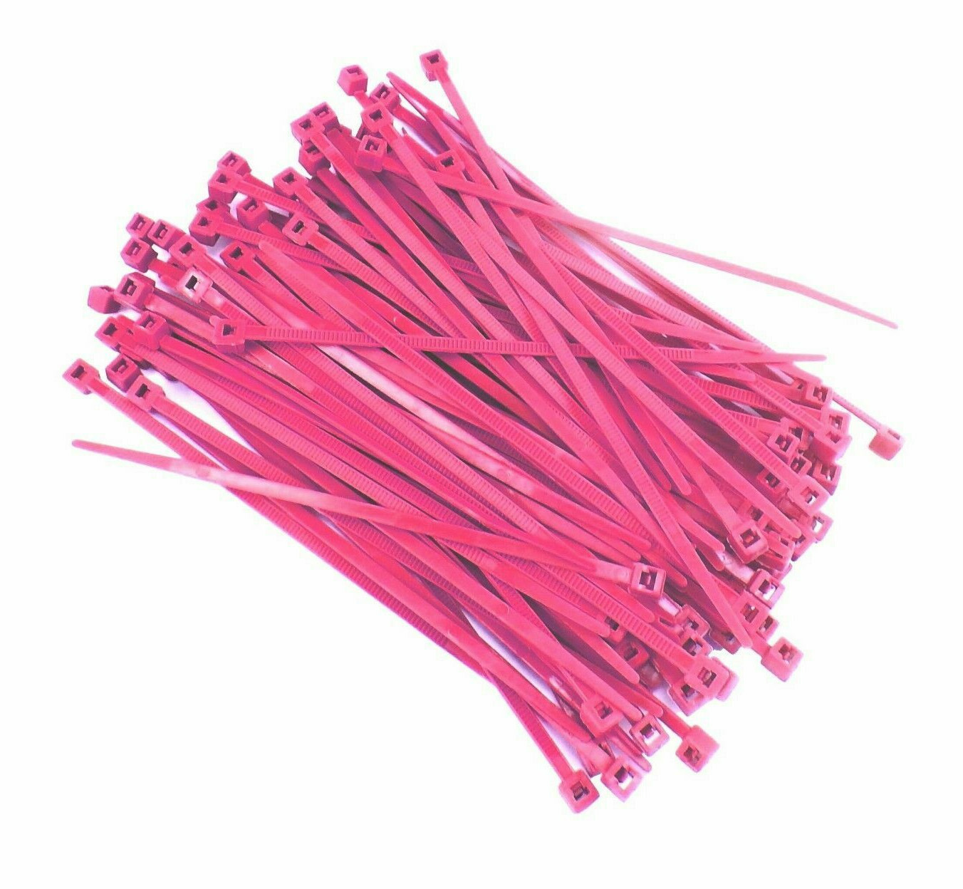 Fluorescent Self Locking Zip Tie Nylon Cord Wrap Weather Resistant Wire Cable