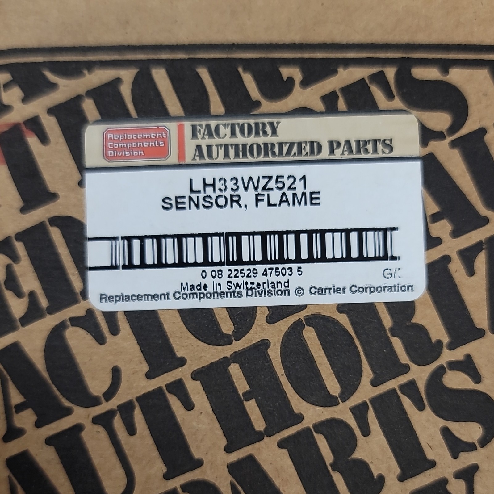 Carrier Flame Sensor LH33WZ521 Metal Ceramic for Furnace