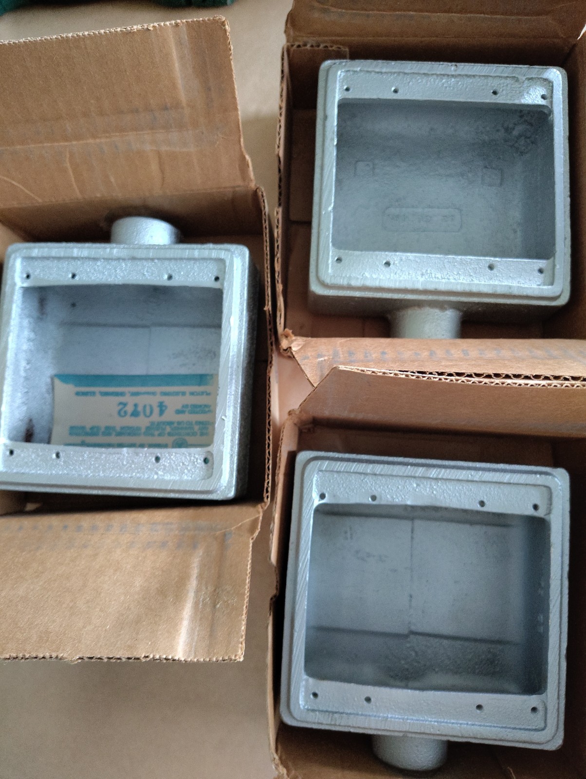 APPLETON 3/4″ MALL IRON FS-FD CD 2GA Cast Device BOX FS-2-75 2 Gang LOT OF 3