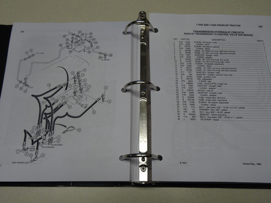 Case 1150D/1155D Crawler Dozer Bulldozer Parts Catalog, Manual, List, Book, NEW