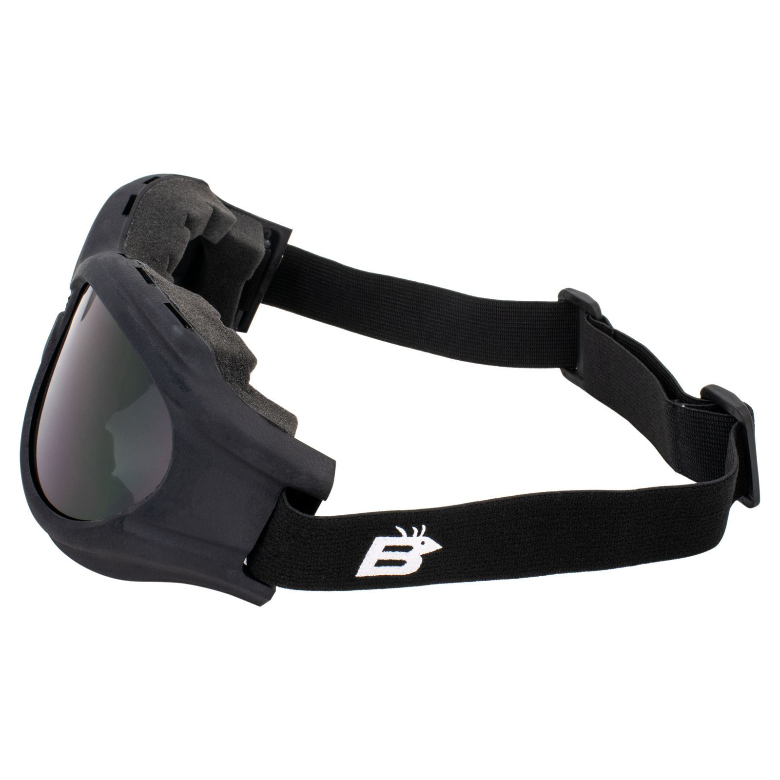 2 Pairs Birdz Buzzard Motorcycle Goggles Fit Over Glasses Black Clear Smoke Lens