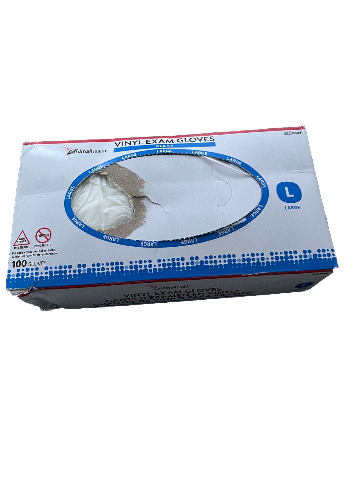 SunnyCare Nitrile Non Vinyl Latex Exam Gloves, Size L- 1000 PCs