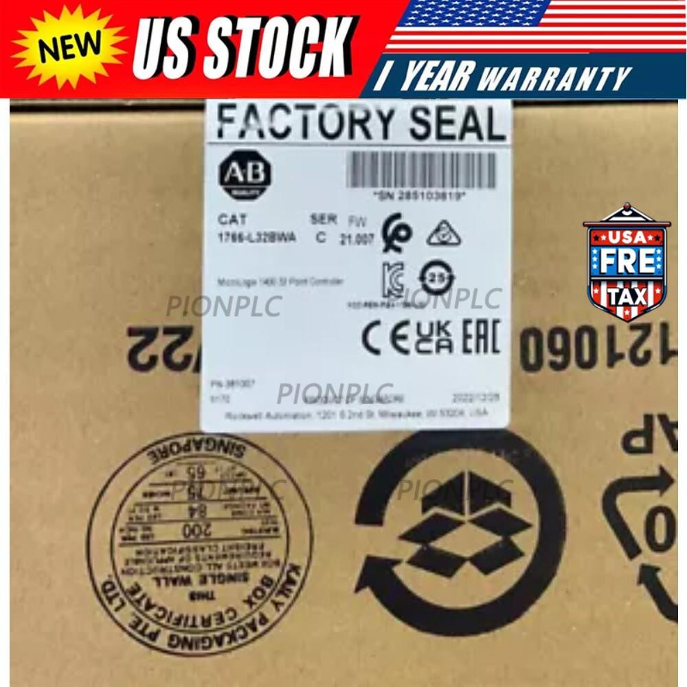 New AB 1766-L32BWA MicroLogix 1400 32 Point Controller New Sealed US Free Tax