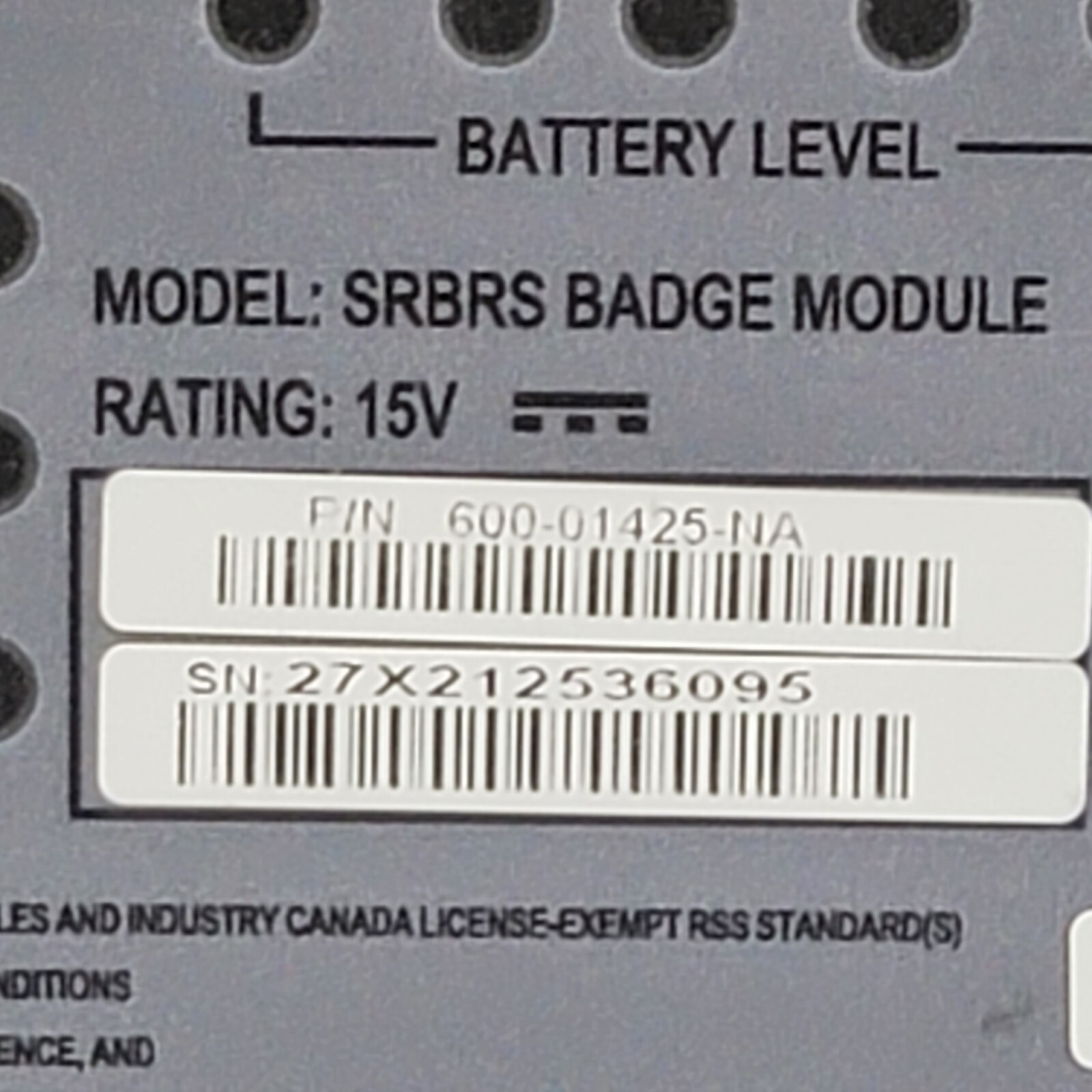 ​600-01425-NA Amazon Robotics SRBRS Badge Module Industrial Safety Control READ