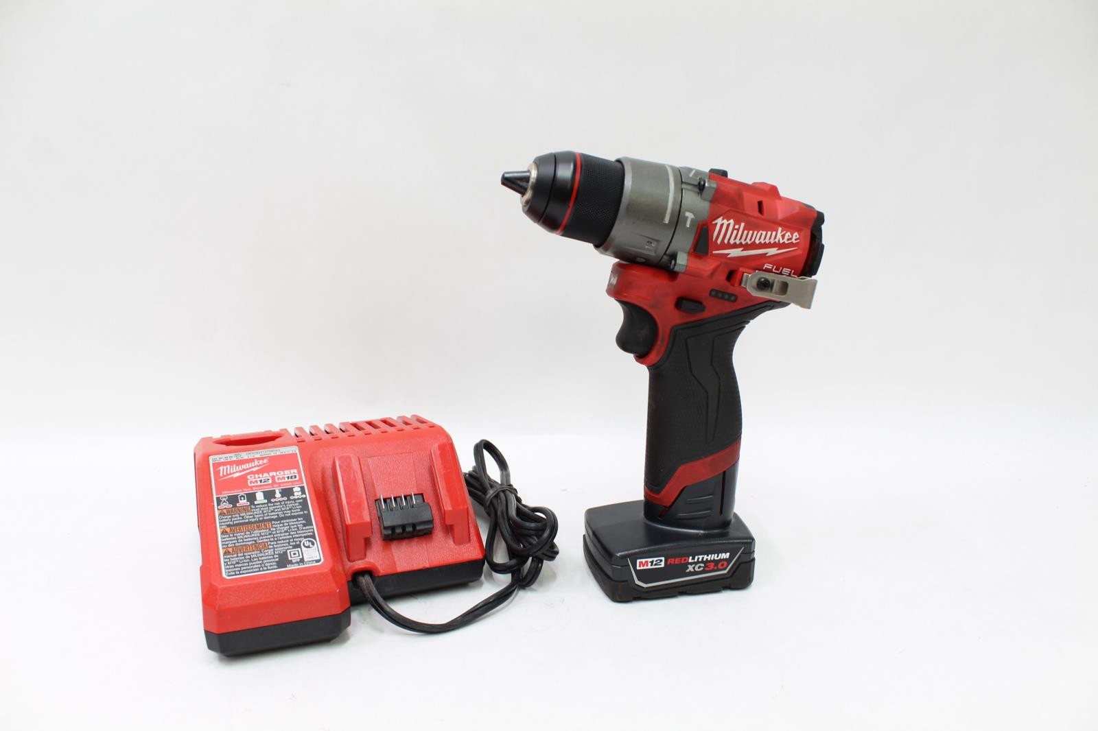 Milwaukee M12 FUEL 12V Brushless 1/2 in. Hammer Drill Kit w/ XC 3.0 – 3404-20