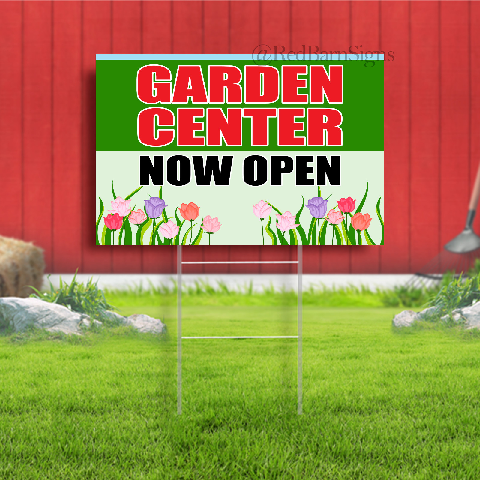 Garden Center Now Open Indoor Outdoor Yard Sign