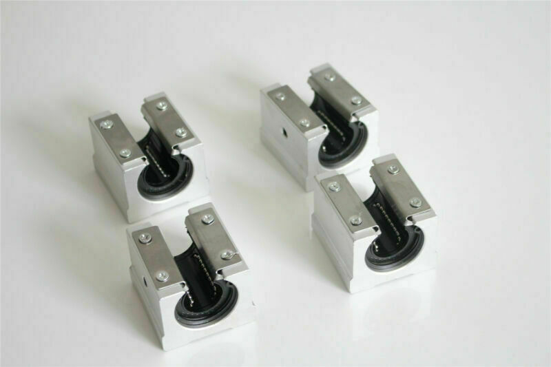 2Pcs SBR20 L200-1500mm Linear Rail Guide Shaft Rod & 4Pcs SBR20UU Block Bearing