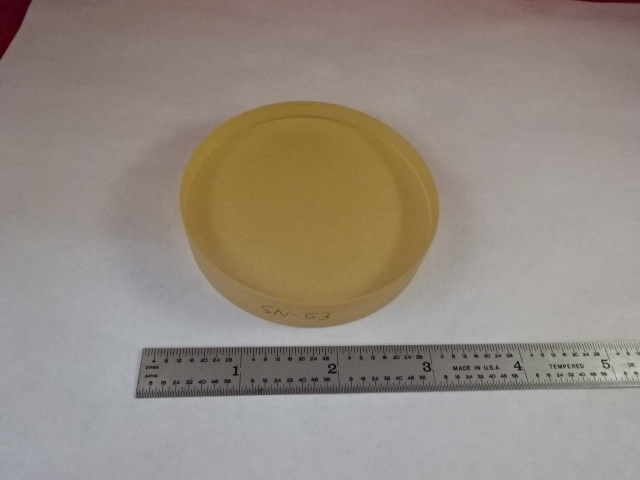 OPTICAL FLAT 3″ DIAMETER UNCOATED POLISH DULL ZERODUR LASER OPTICS AS IS #80-06