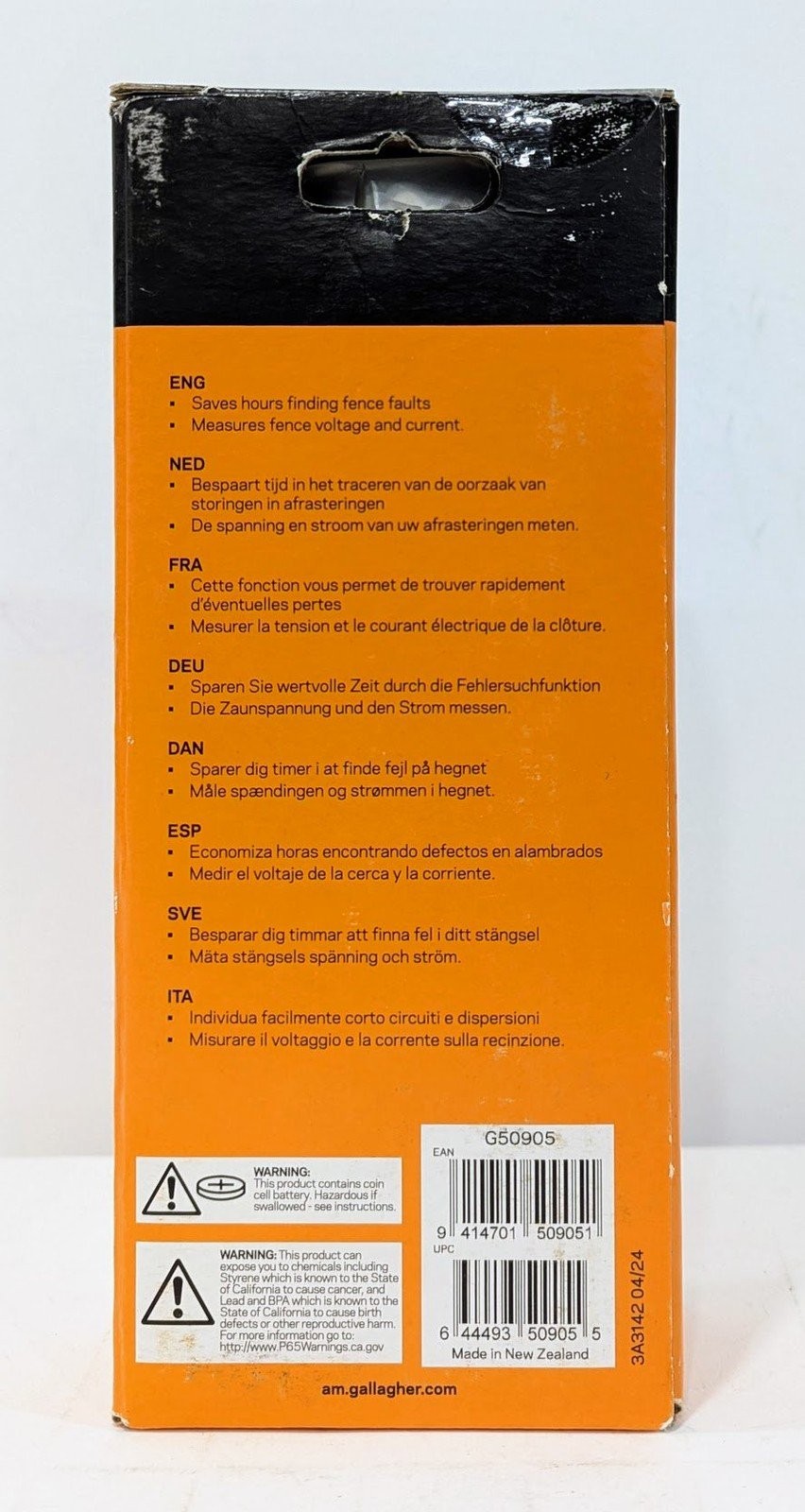Gallagher Fault Finder G50905 Electric Fence Digital Volt/Current Meter