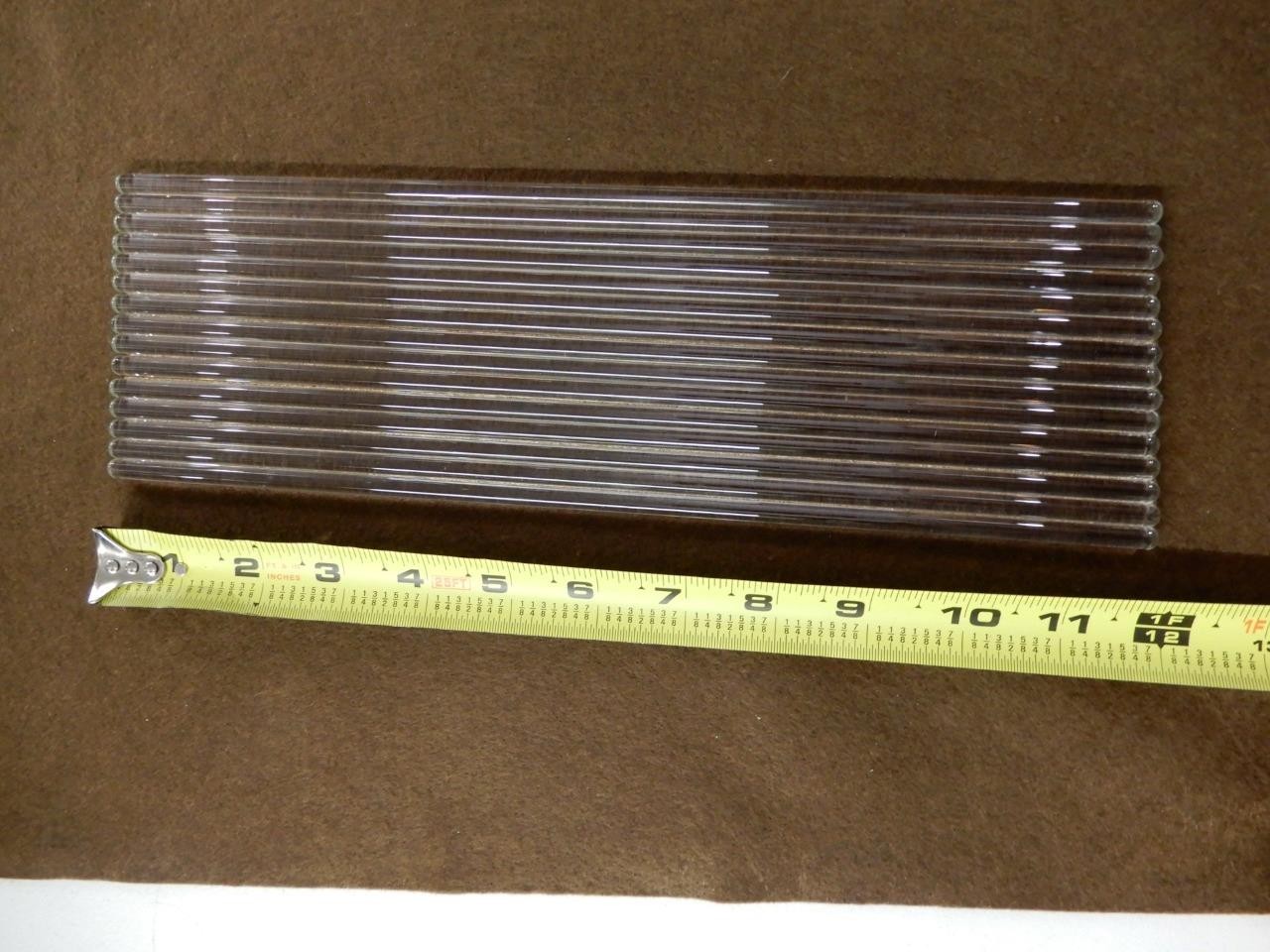 15 Pack 12″ Glass Stirring Rods Round ends for Science Education,Lab/Kitchen