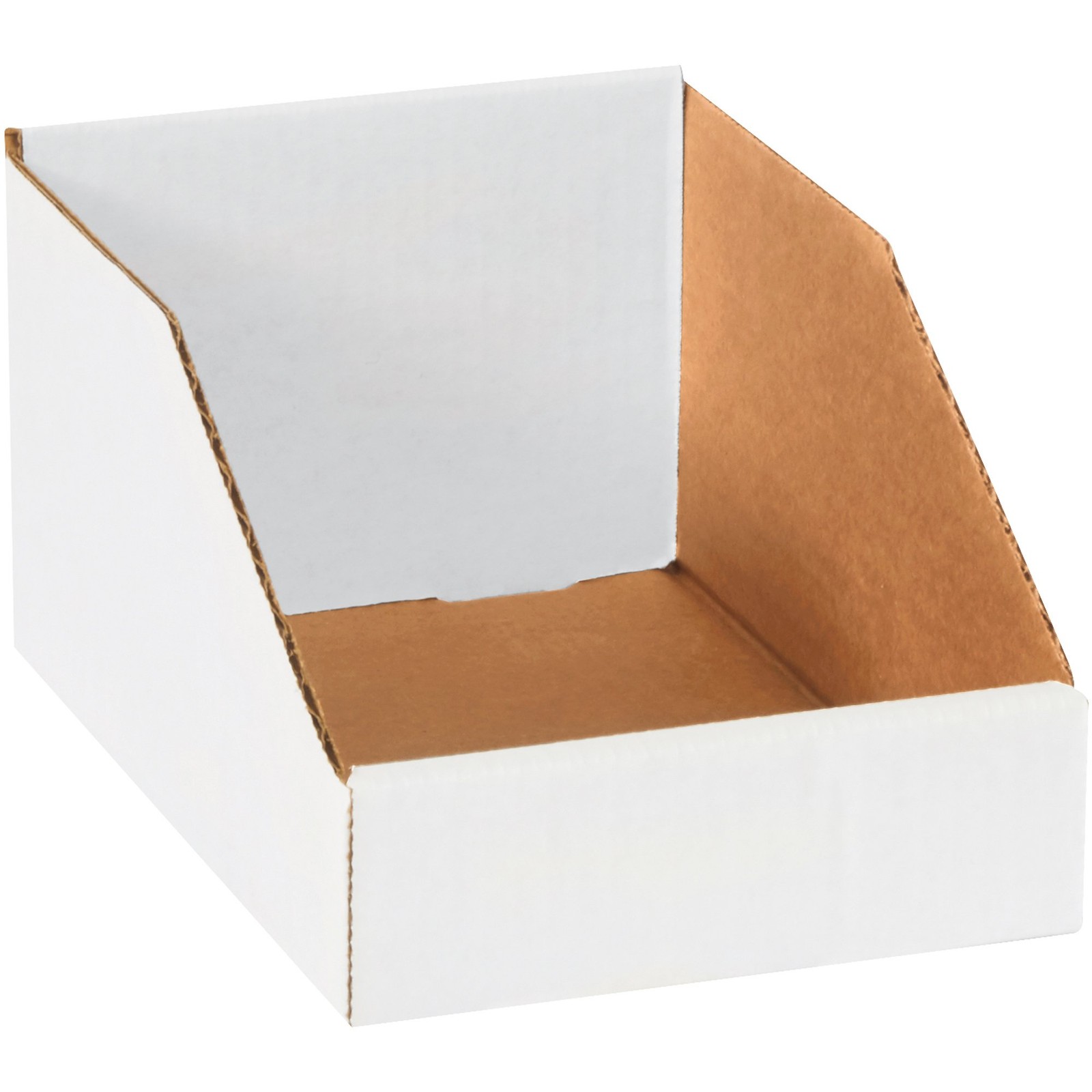 Partners Brand PBINBIN69 Open Bin Boxes, 6 x 9 x 4 1/2, Oyster White (Pack of 25