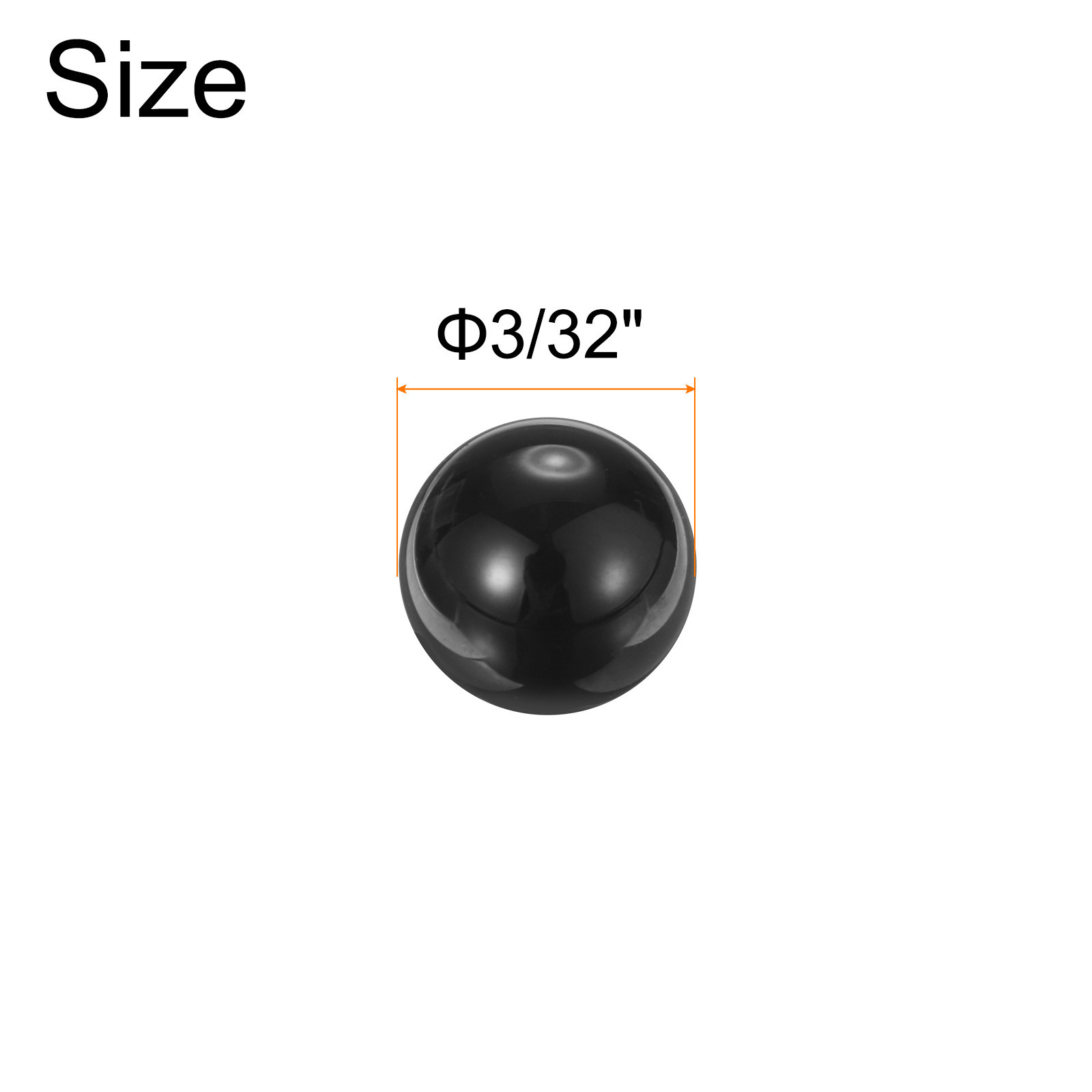 200pcs Ceramic Bearing Balls 3/32″ 2.381mm Si3N4 Silicon Nitride Ball G5