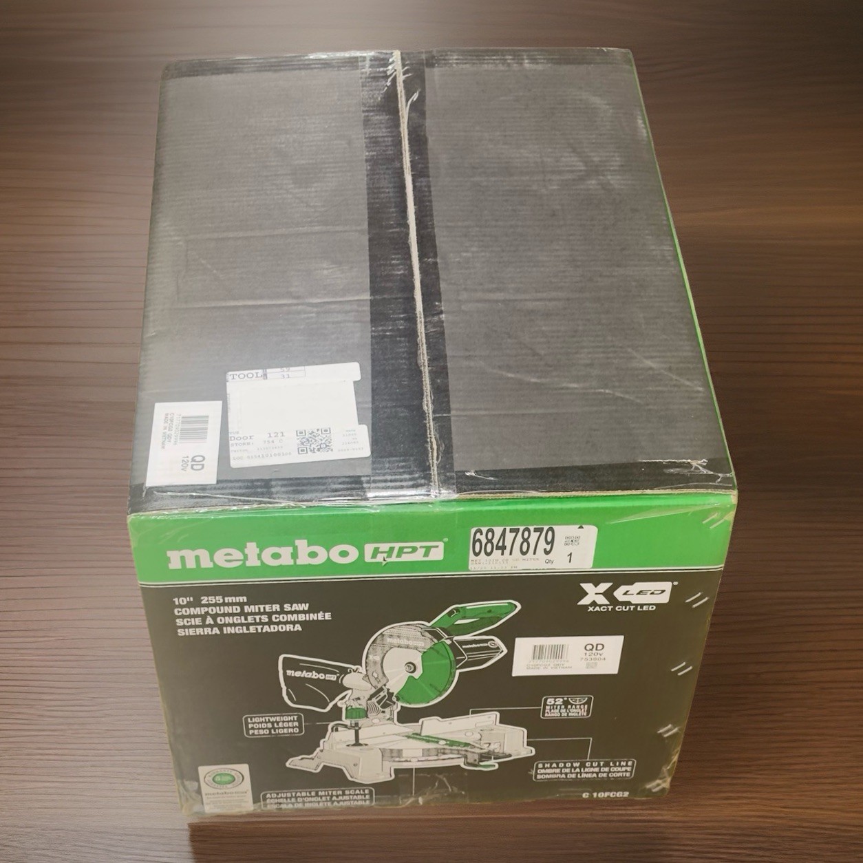 Metabo HPT 10″ 15-Amp Single Bevel Compound Corded Miter Saw C10FCG2 – NEW