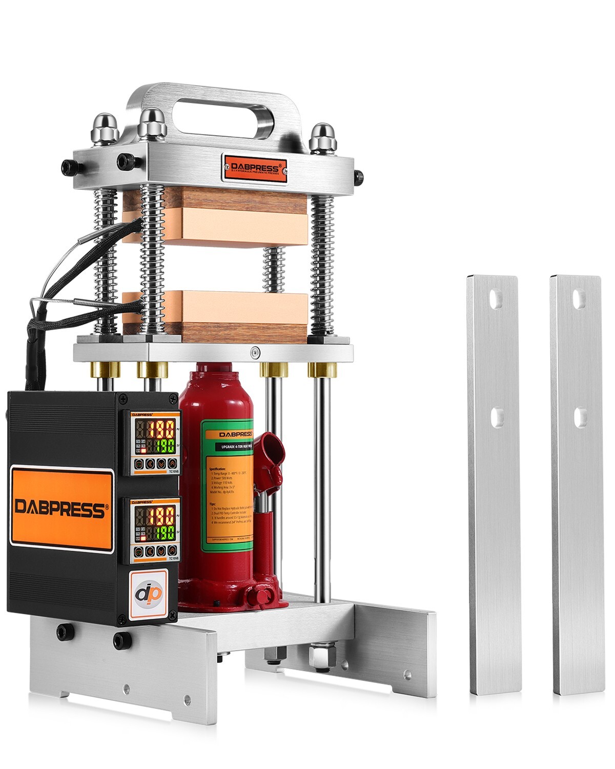 Dabpress 4 Ton Hydraulic Heated Press Machine with Starter Kit