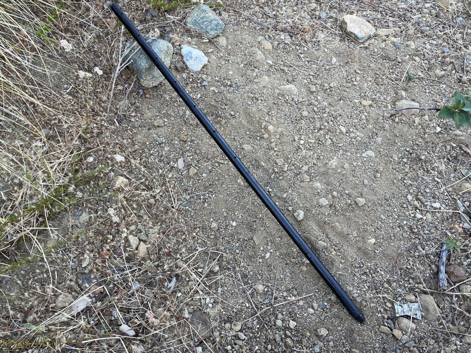 36″ Round Steel Concrete Form Stakes with Nail Holes – USA Made – Sandbaggy