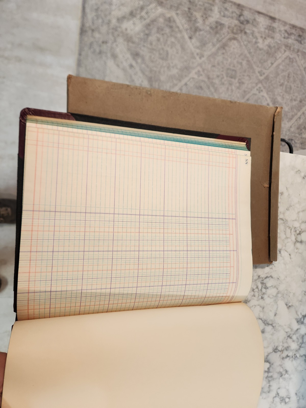 Vintage Boorum & Pease Record Rule Account Book Size 11”x14” 23-150 16-R